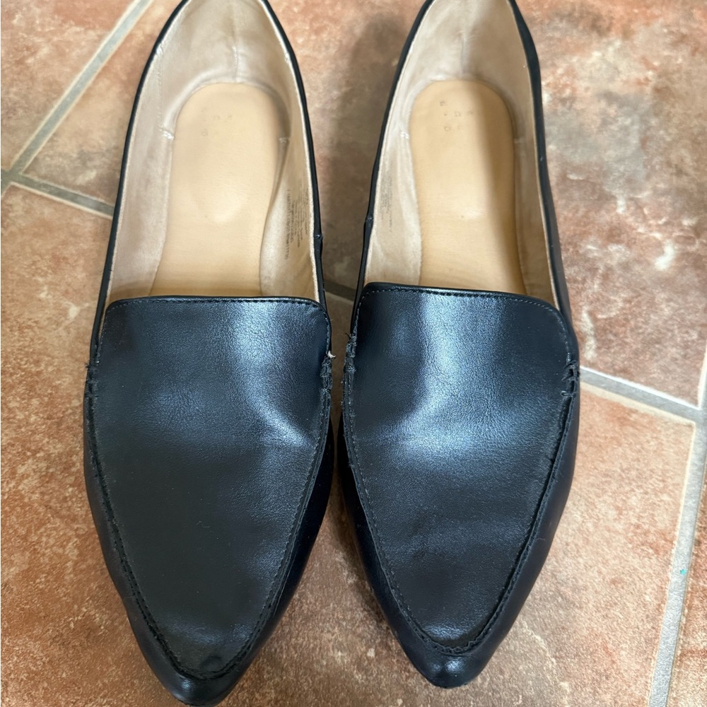 Black Leather Loafers